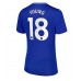 Everton Ashley Young #18 Dámské Domácí Dres 2024-25 Krátkým Rukávem